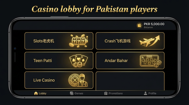 Lobby view of 10bet for Pakistan users - 4